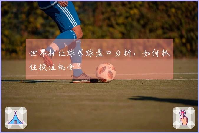世界杯让球买球盘口分析，如何抓住投注机会？